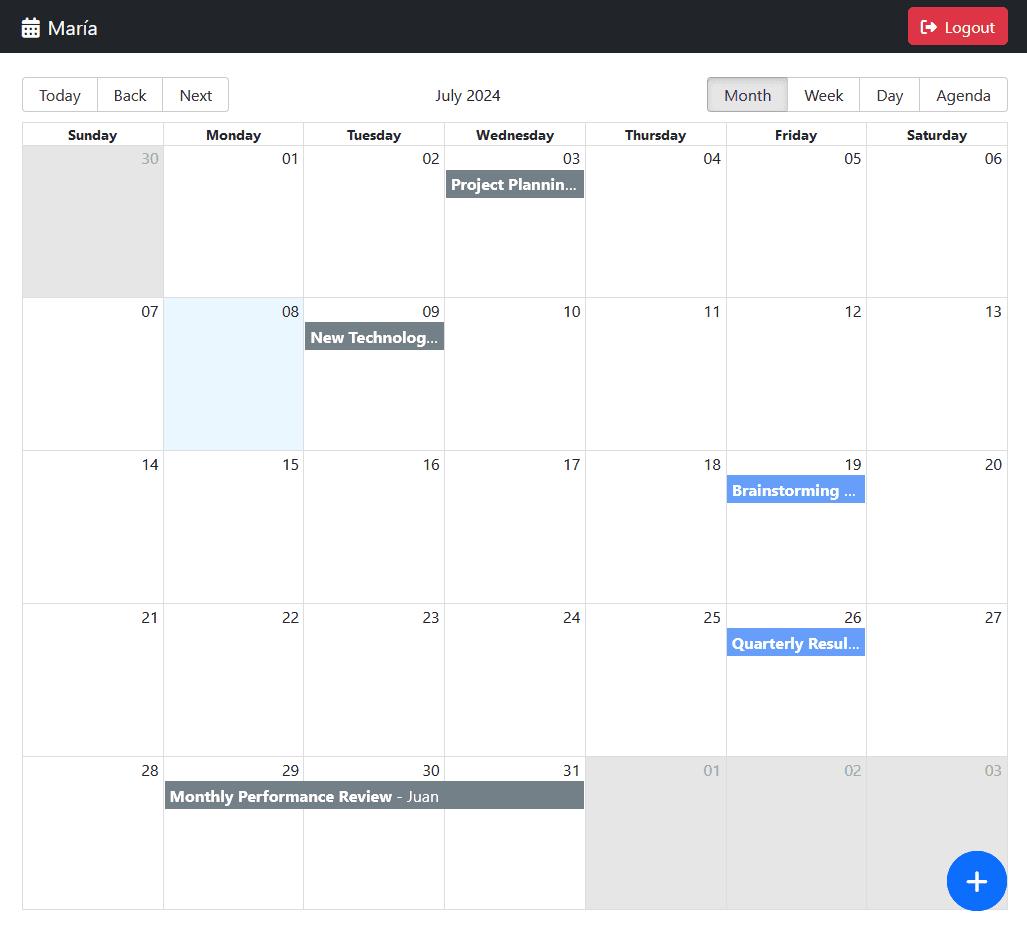 Calendar App